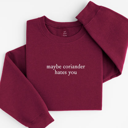 maybe coriander sweatshirt