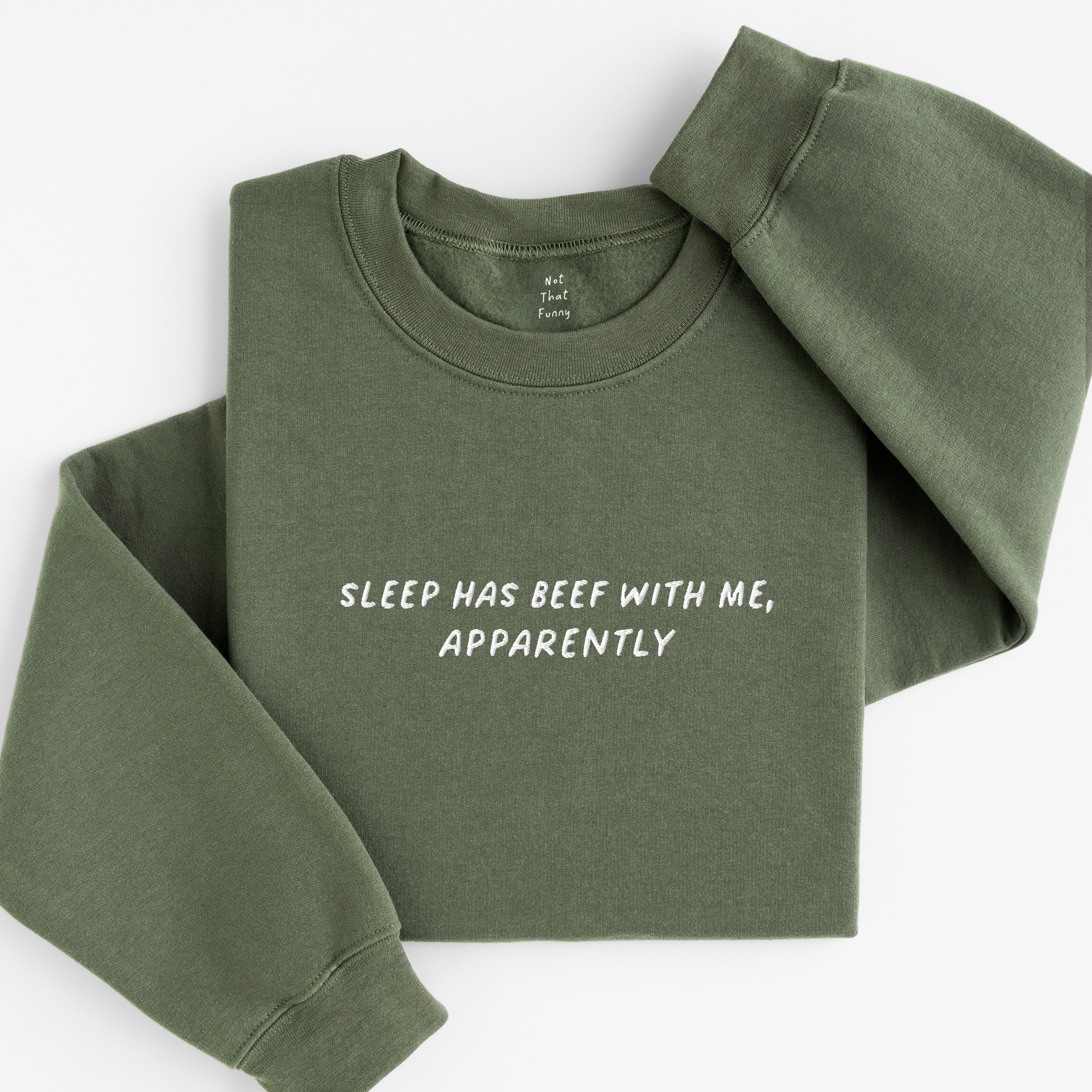 sleep beef sweatshirt
