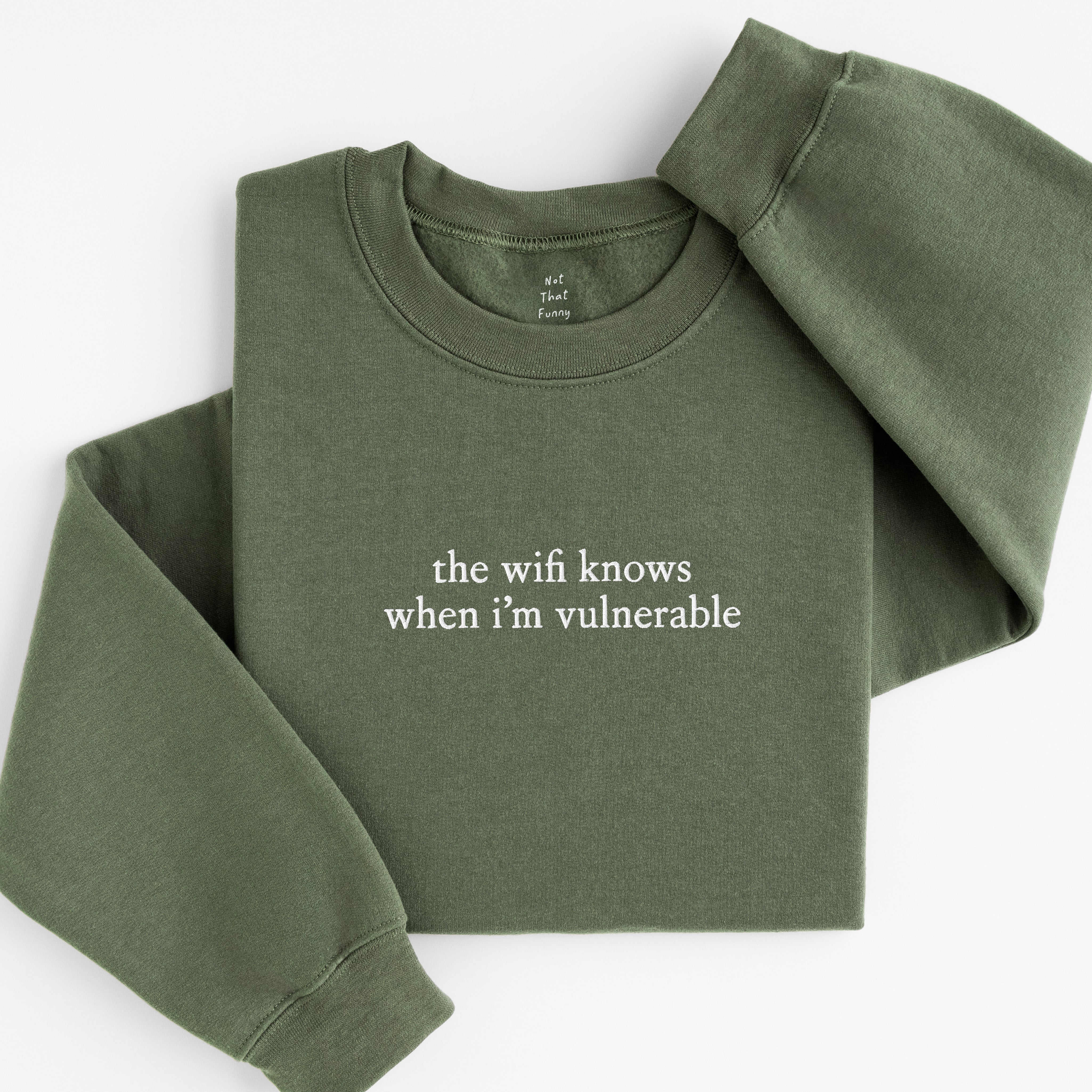 the wifi knows sweatshirt
